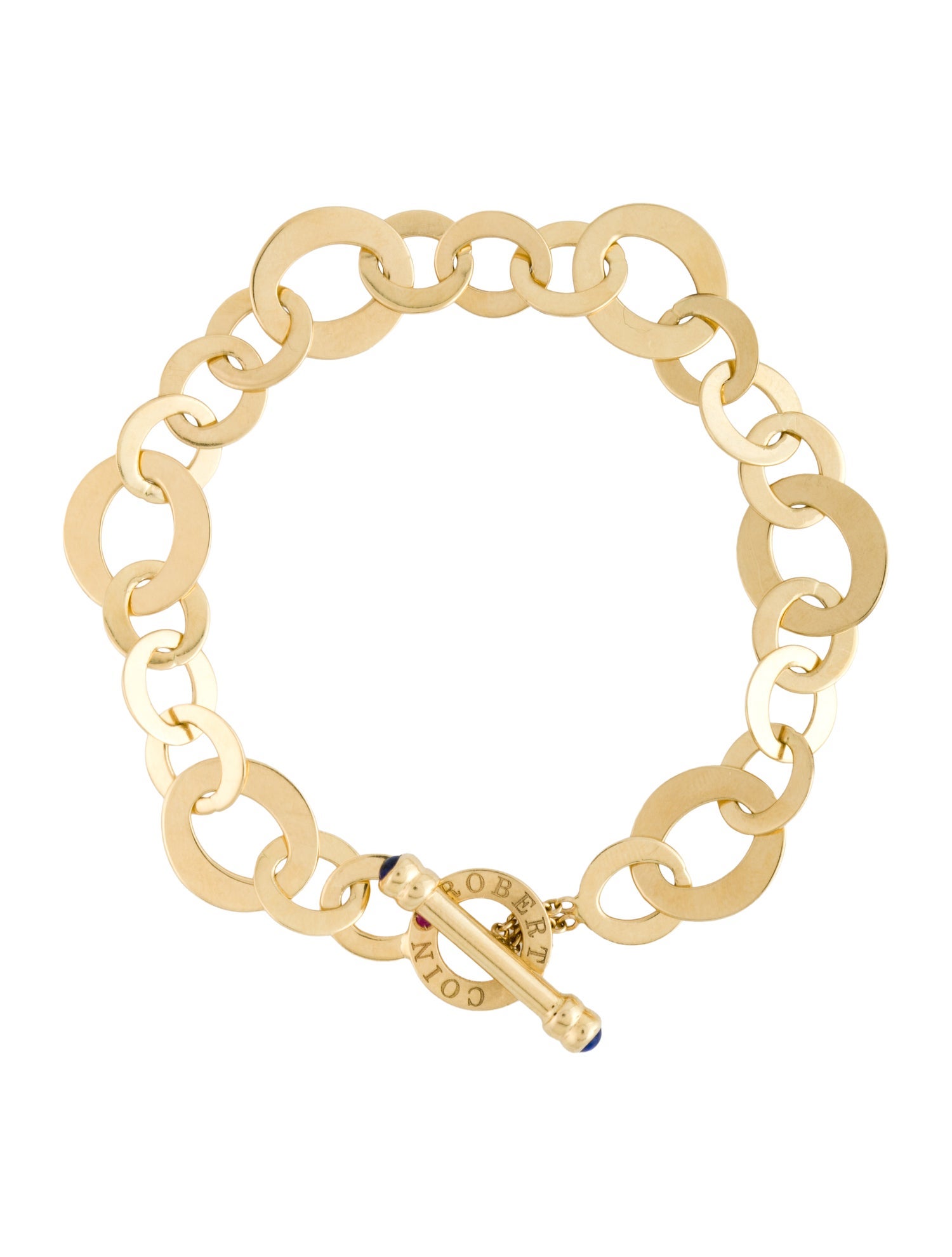 Roberto Coin 18K Sapphire Chic & Shine Round Link Bracelet